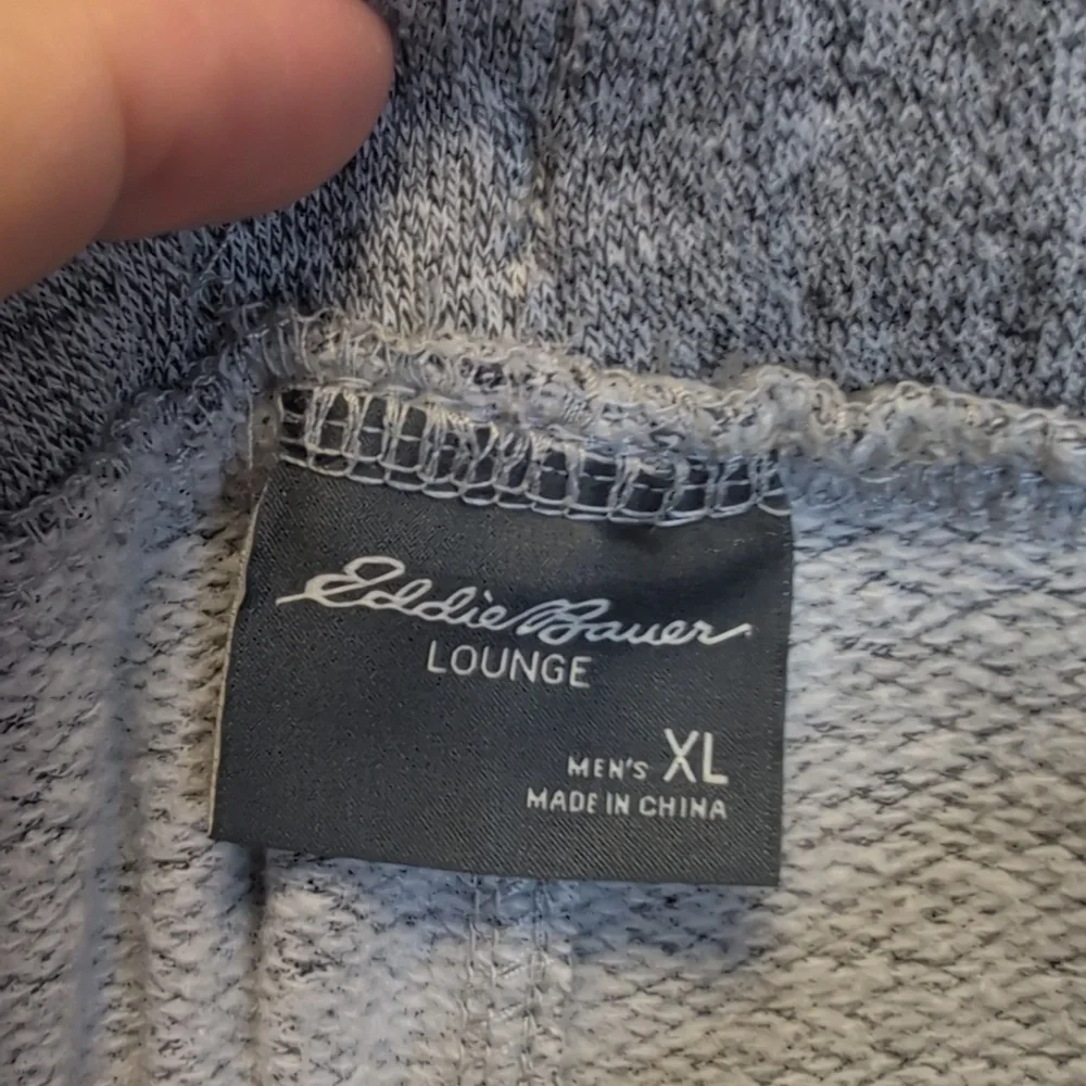 Eddie Bauer Men’s Gray Lounge Sweatpants XL Drawstring Cozy Knit